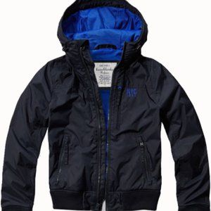 Brand New $69 Mens Lightweight Muscle Fit Windbreakers with Multi Pockets Navy